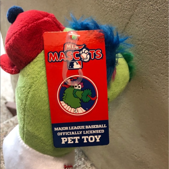 π MLB Mascots Phillie Phanatic Plush Dog Toy - Picture 6 of 9
